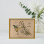 Oahu, 1881, de Vintage Kaart van Hawaï (Staand voorkant)