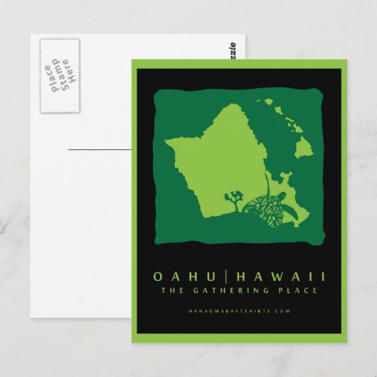 Oahu Briefkaart (Voorkant / Achterkant)