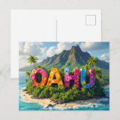 Oahu dromen briefkaart (Voorkant / Achterkant)
