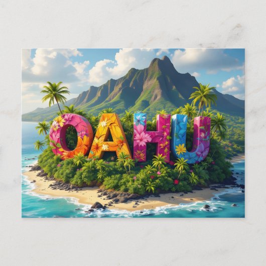 Oahu dromen briefkaart (Voorkant)