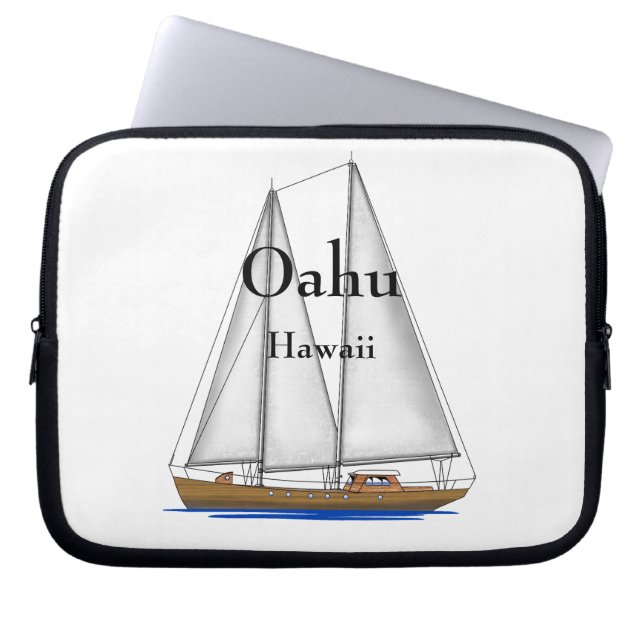 Oahu Hawaï Laptop Sleeve (Voorkant)