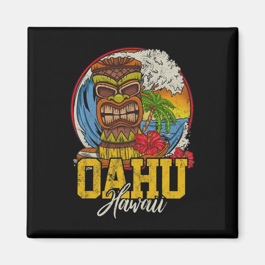 Oahu Hawaï  Magneet (Voorkant)