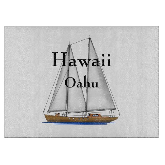 Oahu Hawaï Snijplank (Voorkant)