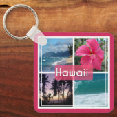 Oahu, Hawaï Zeegezicht Sleutelhanger (Voorkant)