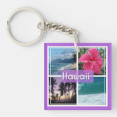 Oahu, Hawaï Zeegezicht Sleutelhanger (Voorkant)