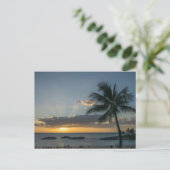 Oahu, Hawaï zonsondergang Briefkaart (Staand voorkant)