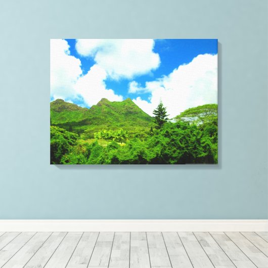 OAHU HAWAII #10 CANVAS AFDRUK (Insitu (Houten vloer))