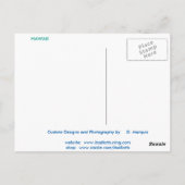 OAHU,HAWAII #17 BRIEFKAART (Achterkant)