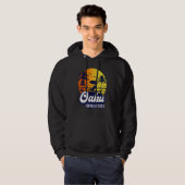 Oahu Hawaii 2023 Hawaiian Sunset Beach Retro Hoodie (Voorkant volledig)