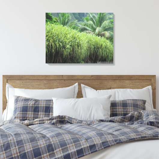 OAHU HAWAII #2 DOEK CANVAS AFDRUK (Insitu (Slaapkamer))