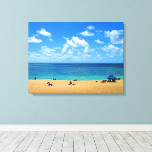OAHU HAWAII #7 DOEK CANVAS AFDRUK (Insitu (Houten vloer))
