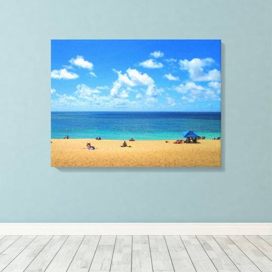 OAHU HAWAII #7 DOEK CANVAS AFDRUK (Insitu (Houten vloer))