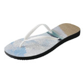Oahu Hawaii Beach Digital Art Oil Painting Teenslippers (Schuin)