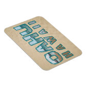 Oahu Hawaii Beach Foto Tekst Magneet (Rechterzijde)