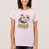 Oahu Hawaii Beach, Kahala Beach. T-shirt (Voorkant)