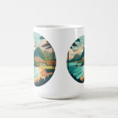 Oahu Hawaii Beach  Retro Koffiemok (Center)