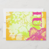 OAHU HAWAII-bestemmingsuitnodiging Kaart (Achterkant)