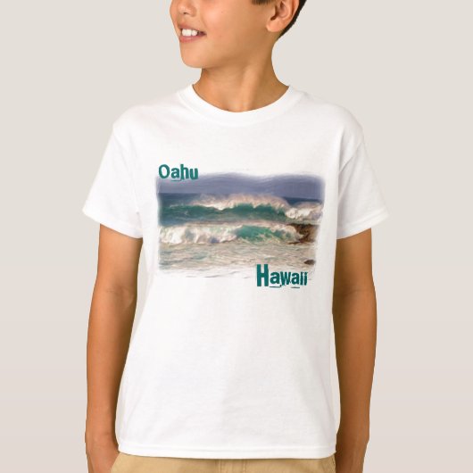 Oahu Hawaii Boys shirt (Voorkant)