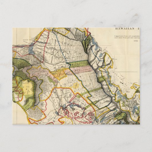 Oahu, Hawaii Briefkaart (Voorkant)