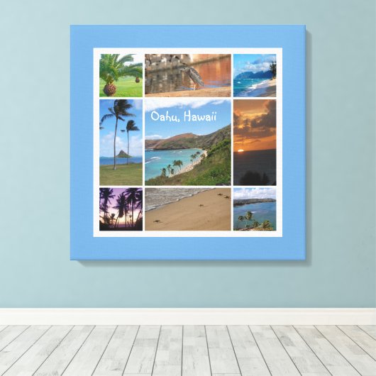 Oahu, Hawaii Canvas Afdruk (Insitu (Houten vloer))