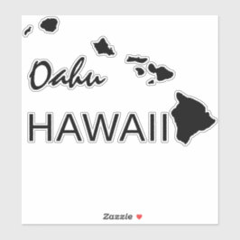 OAHU - HAWAII-EILANDEN STICKER