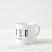 Oahu Hawaii Espresso Kop (Voorkant rechts)