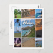 Oahu, Hawaii Foto Collage Briefkaart (Voorkant / Achterkant)
