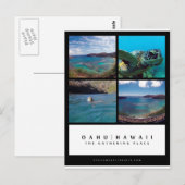 Oahu Hawaii Hanauma Bay Post Card Briefkaart (Voorkant / Achterkant)