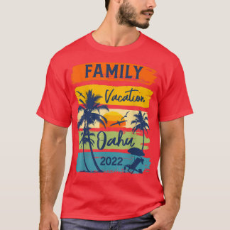 Oahu Hawaii Hawaiian Vacation 2022 Matching Family T-shirt