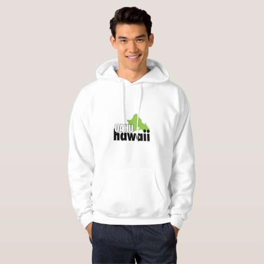 Oahu Hawaii Hoodie (Voorkant volledig)