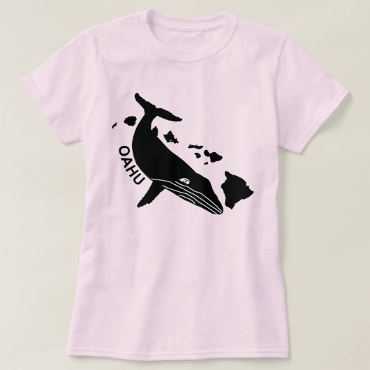 Oahu - Hawaii Islands Humpback T-shirt (Design voorkant)