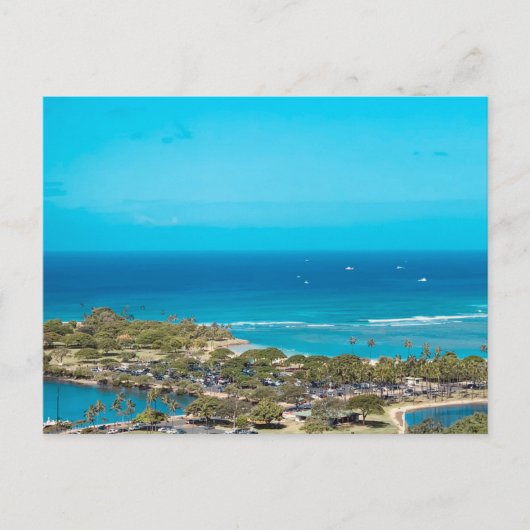Oahu Hawaii Luchtfotografie Briefkaart (Voorkant)