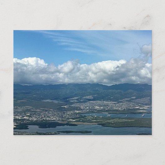 Oahu Hawaii Luchtfotografie Briefkaart (Voorkant)