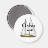 Oahu Hawaii Magneet (Voorkant / Achterkant)