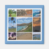 Oahu, Hawaii Magneet (Voorkant)