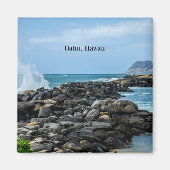 Oahu, Hawaii Magneet (Voorkant)