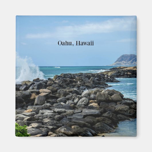 Oahu, Hawaii Magneet (Voorkant)