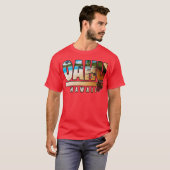 Oahu Hawaii met Hawaïaanse eilanden T-shirt (Voorkant volledig)