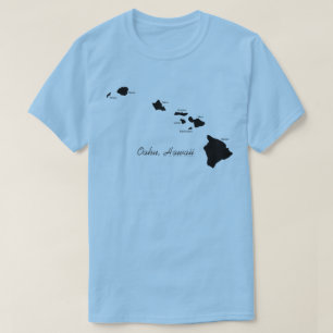 Oahu Hawaii Met Hawaiiaanse Eilanden T-shirt