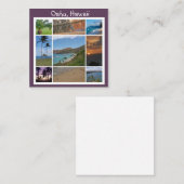 Oahu, Hawaii Note Kaart Notitiekaartje (Voorkant / Achterkant)