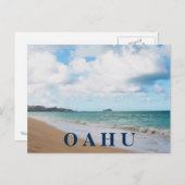Oahu Hawaii Ocean Waves & Beach Briefkaart (Voorkant / Achterkant)