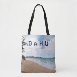 Oahu Hawaii Ocean Waves & Beach Tote Bag