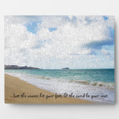 Oahu Hawaii Oil Paint Print & Quote Fotoplaat (Voorkant)
