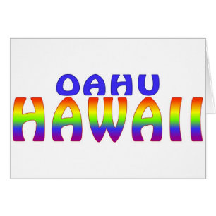 Oahu Hawaii regenboogwoorden