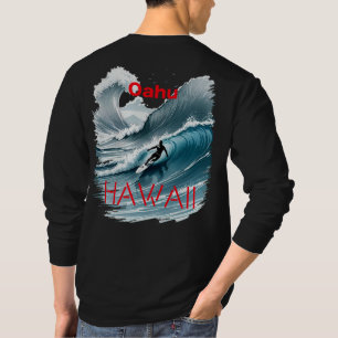 Oahu Hawaii Surfing Wave T-shirt