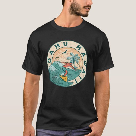 Oahu Hawaii T-shirt (Voorkant)