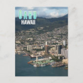 Oahu, Hawaii Travel Briefkaart (Voorkant)
