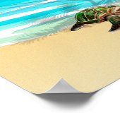 Oahu Hawaii Travel Poster (Hoek)