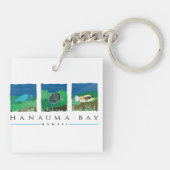 Oahu Hawaii Turtle Sleutelhanger (Achterkant)