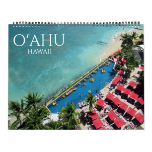 o'ahu hawaii usa 2027 groot kalender
